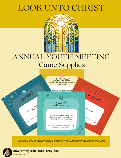 Look Unto Christ: 2025 Annual Youth Meeting Activity and Agenda